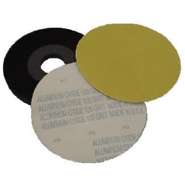 Virginia Abrasives 400-00011 9 x 0.1 in. 80 Grit Drywall Sander Velour Backed Sanding Disc; Pack of 10 574675 - main